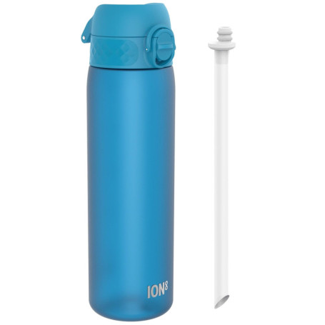 Gourde Ion8 avec Paille 500 ml - Étanche et Écologique, Bleu