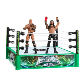 Coffret WWE Bloodline Rules avec Ring et Figurines The Rock & Roman Reigns