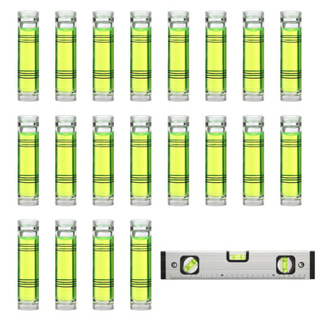 Lot de 50 mini niveaux à bulle horizontaux - Précision et fiabilité pour le bricolage