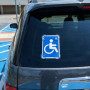Autocollant Handicapé avec Ventouse pour Voiture - Zuxbolf