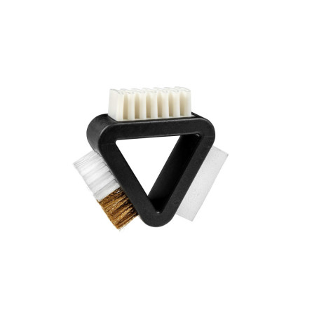 Kaps Brosse 3 en 1 pour Nettoyer Chaussures et Sacs en Daim