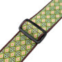 Sangle de guitare en tissu jacquard Hootenanny Levy's - Vert 5 cm
