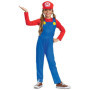 Déguisement Enfant Mario Super Mario Bros avec Salopette et Casquette Rouge - Taille M (7-8 Ans)