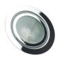 Projecteur encastrable réglable en chrome brillant avec ampoule halogène 20W