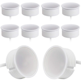 Lot de 10 Spots LED Dimmables Ultra Plats 22 mm - Blanc Chaud 5W