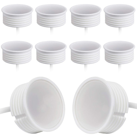 Lot de 10 Spots LED Dimmables Ultra Plats 22 mm - Blanc Chaud 5W
