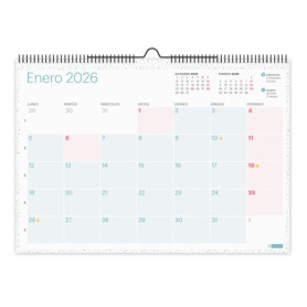 Calendrier Mural 2026 Lovely A3 avec Autocollants - Miquelrius