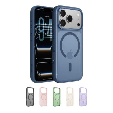 Coque de Protection Belkin SheerForce Grip pour iPhone 17 Pro - Bleu, Compatible MagSafe