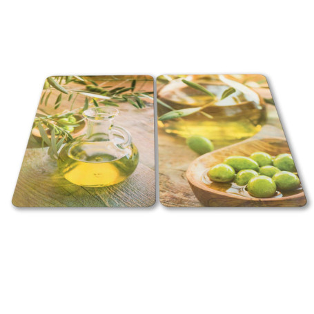 Plaques de Protection en Verre Trempé pour Plaques Vitrocéramiques - 60 x 52 cm