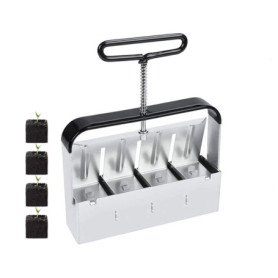 Outil de jardinage manuel avec poignée antidérapante - Presse motte 5,1 cm