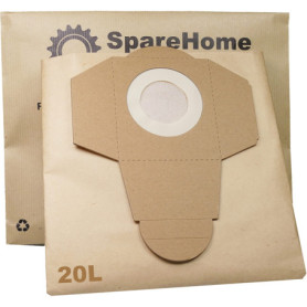 ReleMat Lot de 5 Sacs Haute Performance pour Aspirateurs Dexter 20L