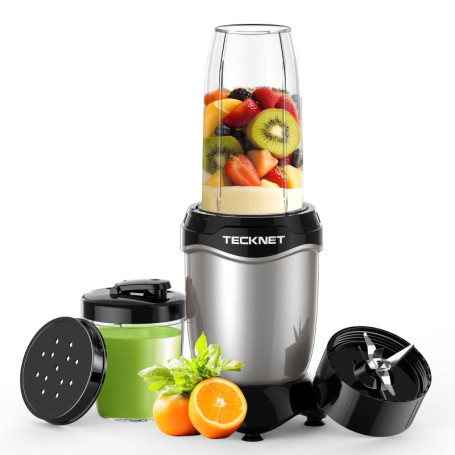 Blender Électrique TECKNET 600W avec Gobelets Tritan - Mixeur Multifonction
