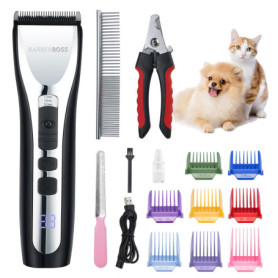 Tondeuse Professionnelle BarberBoss QR-9086 pour Chiens et Chats à Poils Épais