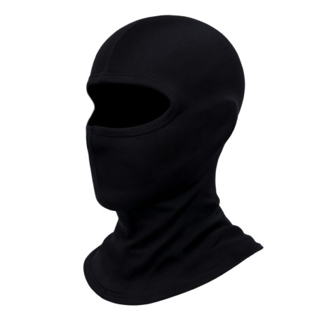 Cagoule ROAD-STAR en Coton Noir - Taille Unique avec Œil Unique