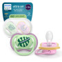Sucettes Orthodontiques Ultra Air Philips Avent pour Bébés 6-18 Mois - Lot de 2 avec Étui