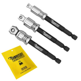 Pack de 3 Adaptateurs de Douilles Inclinables SabreCut 95mm pour Visseuses et Clés