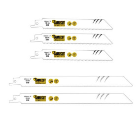 Lot de 5 Lames de Scie Sabre SabreCut pour Bois et Métal - 150mm et 225mm