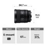 Sony SEL20F18G - Objectif Grand Angle 20 mm f/1.8 G pour Photos et Vidéos