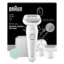 Braun Silk·épil 9 SkinSpa - Épilateur Électrique Femme Tout-En-Un avec Brosse Exfoliante