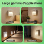 Veilleuse Rechargeable avec Détecteur de Mouvement - 2 Pack Dimmable et Magnétique