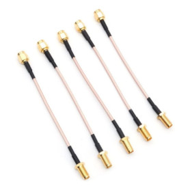 Fasizi Lot de 5 Câbles SMA RG178 pour Antenne WiFi - Kit à Faible Perte 10 cm
