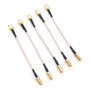 Fasizi Lot de 5 Câbles SMA RG178 pour Antenne WiFi - Kit à Faible Perte 10 cm