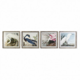 Cadre DKD Home Decor Oiseau Oriental (60 x 2,5 x 60 cm) (4 Unités) 249,99 €