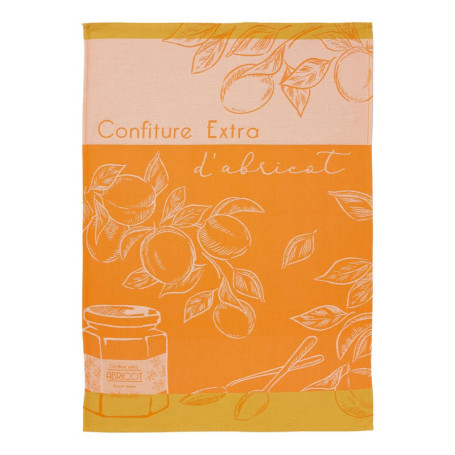 Torchon en Coton Coucke - Délice d'Abricots 50x75 cm