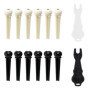 Kit de 12 Chevilles de Chevalet pour Guitares Acoustiques avec Extracteurs