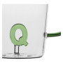 Tasse en Verre Borosilicate Lettre Q - Collection Allalettre