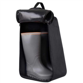 Sac à Bottes de Pluie CampTeck en Caoutchouc Imperméable - Noir