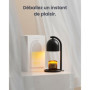 SwitchBot Lampe Chauffe Bougie Noir avec Coffret Cadeau - Idéale pour Parfums d'Ambiance