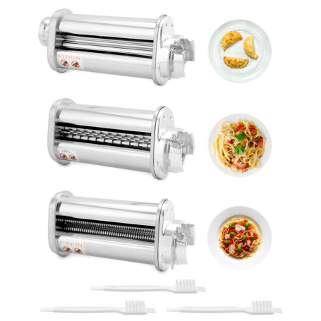 QWORK Lot de 3 Accessoires à Pâtes pour Robots Culinaires