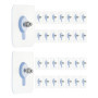 QWORK 30 Vis Adhésives Détachables pour Fixation Murale Sans Percer