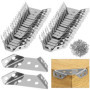 Lot de 35 Connecteurs d'Angle en Acier Inoxydable QWORK - Équerres de Fixation Antirouille