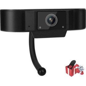 Webcam Full HD WIWACAM avec Microphone et Couvercle pour Vidéoconférence