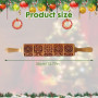 Rouleau à Pâtisserie en Bois avec Motif de Noël - 35 cm