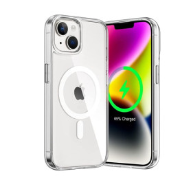 HQ-CLOUD® Coque Magnétique pour iPhone 12/12 Pro, Compatible avec MagSafe, Dos Anti Rayures, Transparent