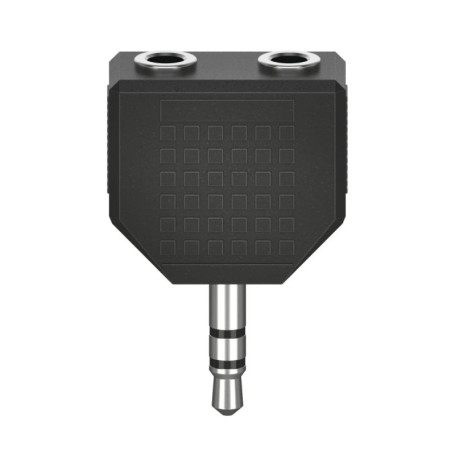 Adaptateur audio Hama 3,5 mm vers 2 jacks stéréo femelles - Idéal pour partager le son