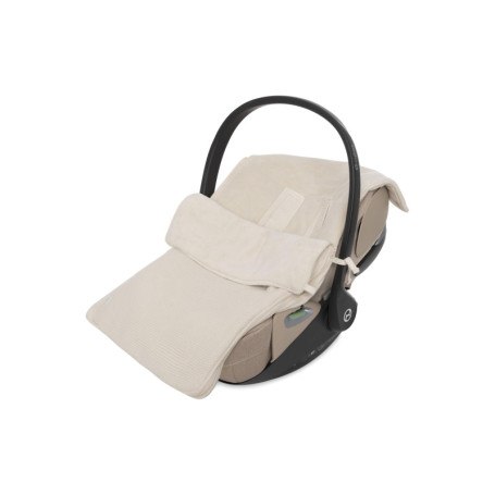 Chancelière Jollein Nid d'Ange en Tricot Oatmeal pour Siège Auto et Poussette