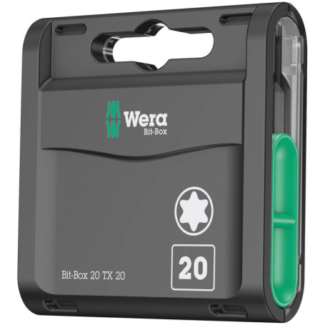 Set d'Embouts TORX® Wera 20 pièces - TX 20 x 25 mm