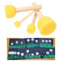 Ensemble de 30 Brosses à Éponges Rondes Kare & Kind pour Peinture et Artisanat