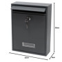 Boîte aux Lettres Kippen Mail Anthracite - Design Moderne et Pratique