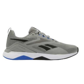 Baskets Reebok NANOFLEX TR 2 pour Homme - Gris 3/Noir/Bleu Optimum, Taille 47 EU