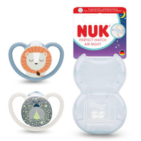 Sucette NUK Perfect Match Air Night 6-18 mois