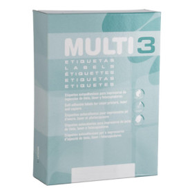 Lot de 500 Étiquettes Adhésives A4 105 x 57 mm - Multi3