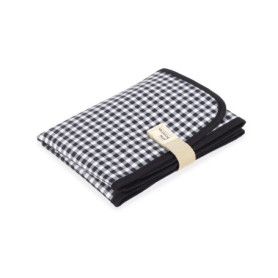 Matelas à Langer Portable I Love Vichy Noir - Walking Mum