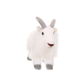 Peluche Câline Chèvre de Montagne - 20 cm, Écologique et Réaliste