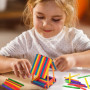 500 Bâtons en Bois Colorés pour Artisanat DIY - Joyan