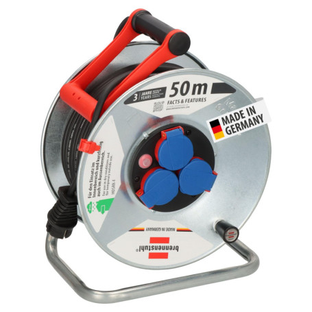 Enrouleur de câble extérieur Brennenstuhl Garant S IP44 - 50m Multicolore